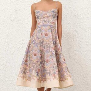 Zimmerman's rebellious style of the long mid-length tank dress with straps